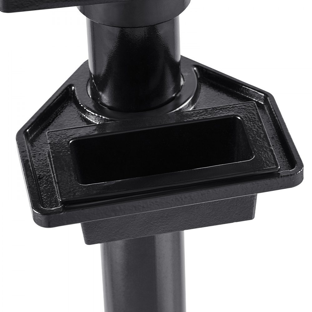 Bench grinder stand, vise floor base with 27 x 27 cm mounting plate, pre-cut mounting slots and water container, compatible with most bench grinders