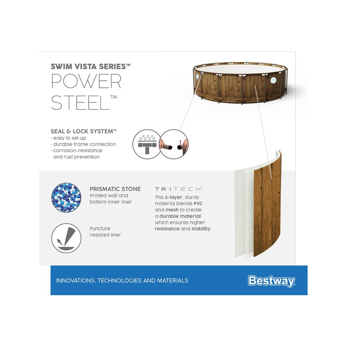 Bestway Power Steel Swim Vista 488x122