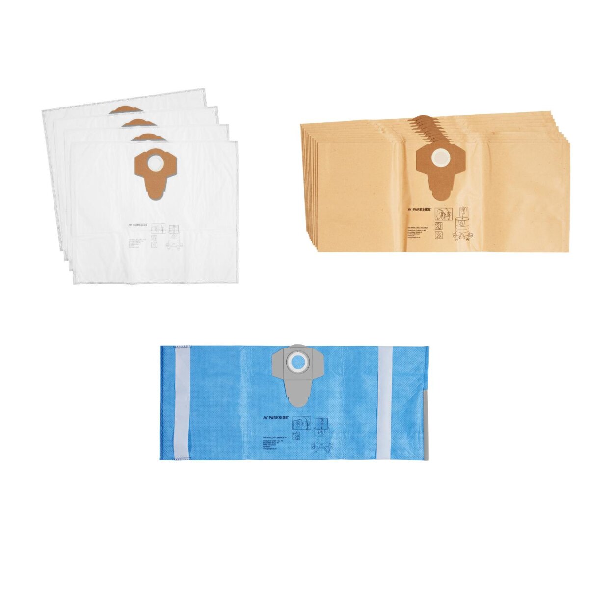 PARKSIDE® filterzak »PFT 30 A1« / vliesfilterzak »PVFT 30 A1« / filterzak »PFBW 30 A1« PARKSIDE® filterzak »PFT 30 A1« / vliesfilterzak »PVFT 30 A1« / filterzak »PFBW 30 A1«