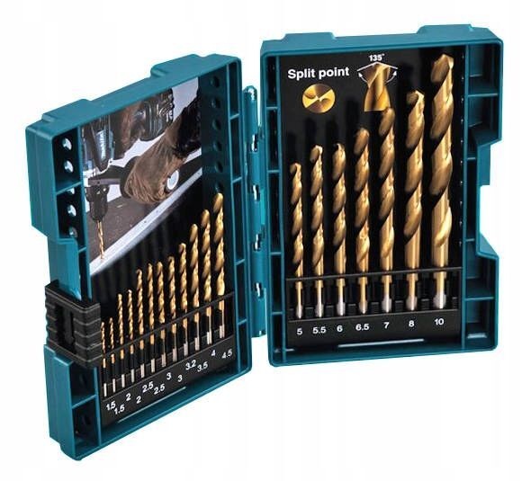 MAKITA Ultimate Bohrerset Metallbau Metallbohrer 19-teilig