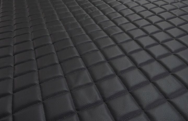 ECO LEDER GEWATTEERD MATERIAAL PADDING 10 MM Zwart