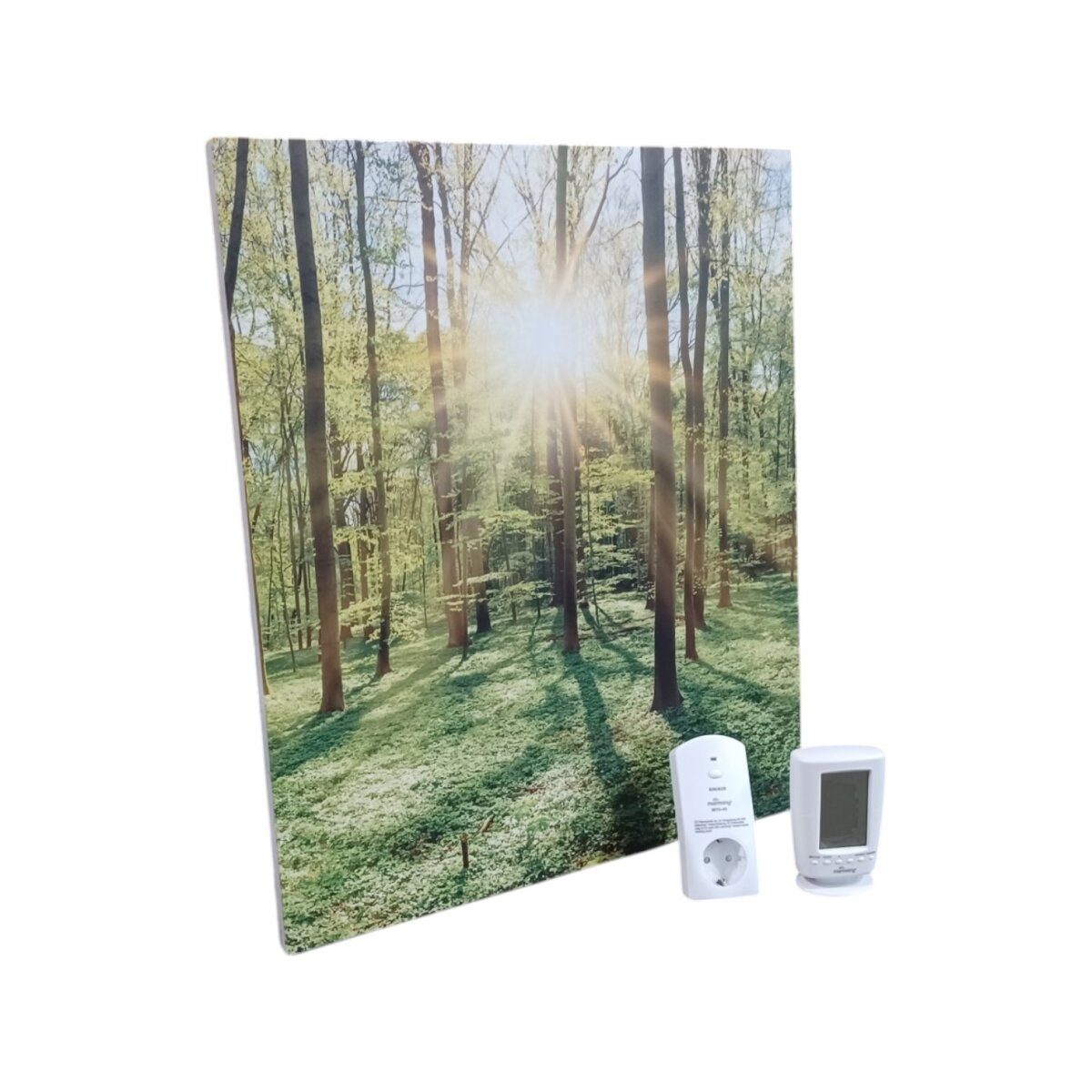marmony® Infrarot-MOTIV-Heizkörper 500 W mit Thermostat MTC-40 (Wald)