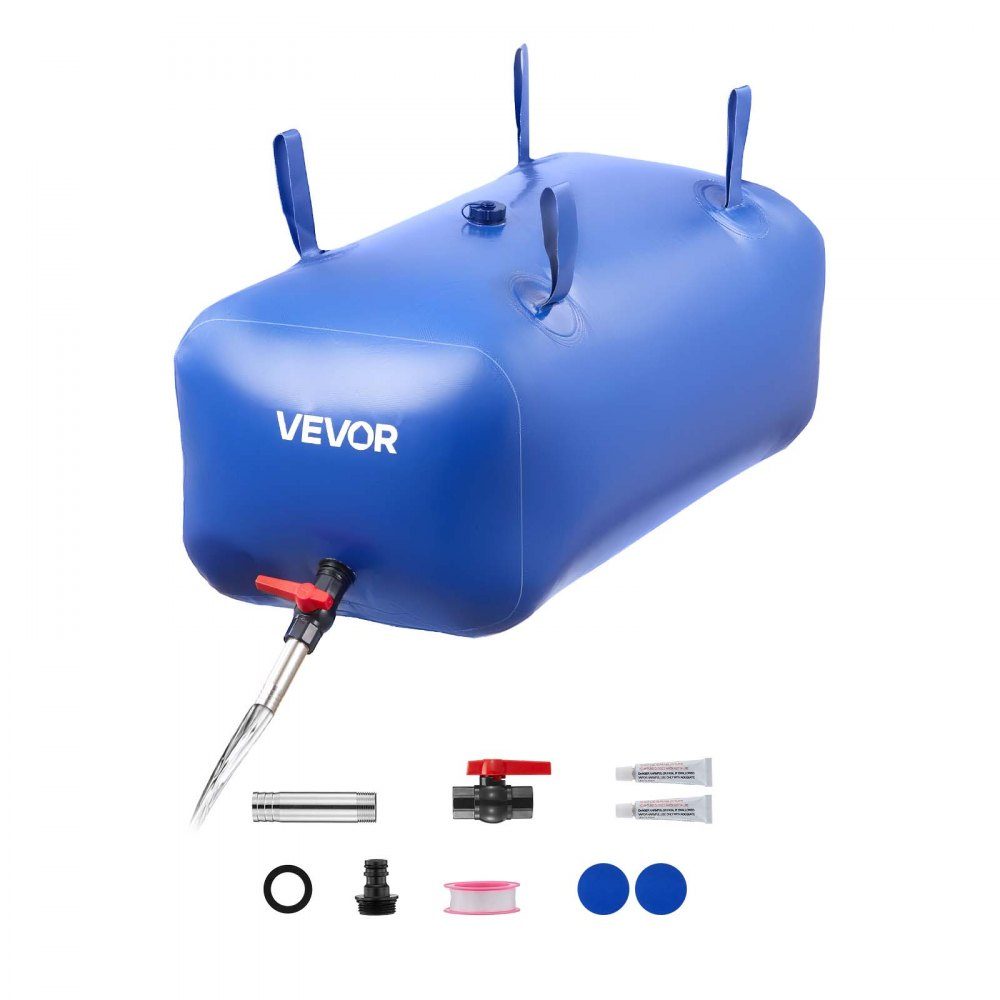 Water Storage Bladder, 113L PVC Soft Water Bag, Water Storage Container, Leak-proof and Wear-resistant RV Water Tank for Outdoor RV Truck Irrigation