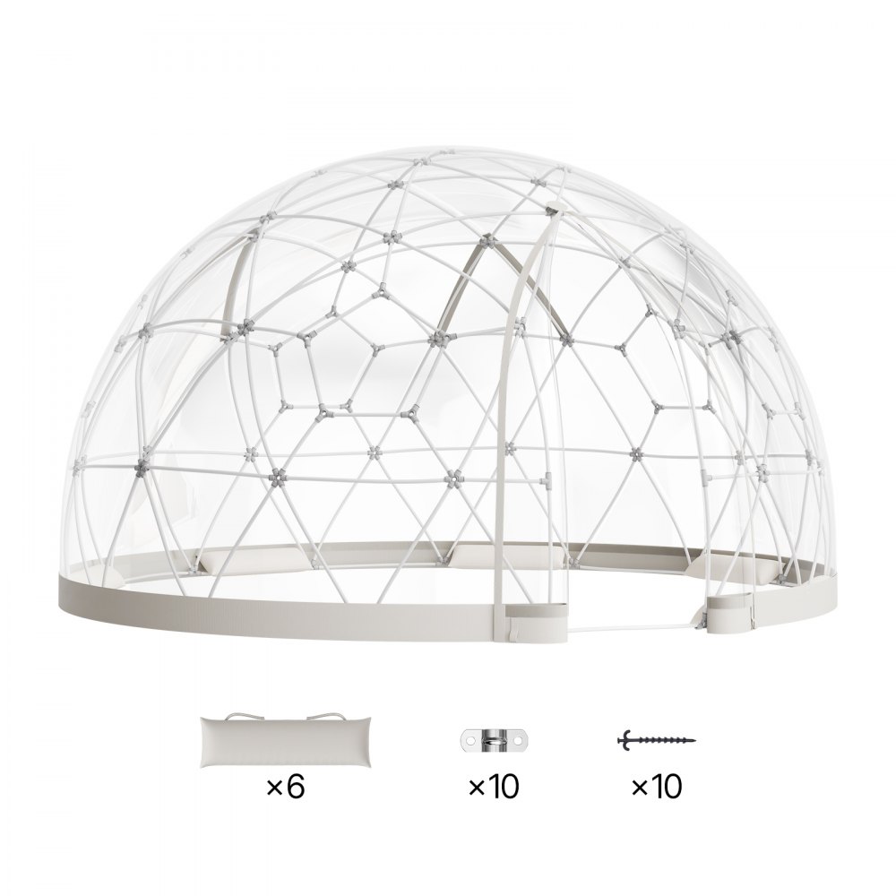 Tente à bulles transparente dôme de jardin 9x5 pieds pour 2 à 4 personnes, serre à dôme géodésique avec fenêtre, tente en PVC pour jardin, patio, camping, fête, mariage Tente à bulles transparente dôme de jardin 9x5 pieds pour 2 à 4 personnes, serre à dôme géodésique avec fenêtre, tente en PVC pour jardin, patio, camping, fête, mariage