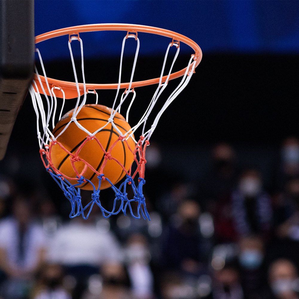 Basketball-Felge, an der Wandtür montierter Basketballkorb, robustes Q235-Basketball-Flex-Rand-Zielset mit Netz, standardmäßiger 18-Zoll-Hänge-Basketballkorb für den Innen- und Außenbereich für Kinder und Erwachsene Basketball-Felge, an der Wandtür montierter Basketballkorb, robustes Q235-Basketball-Flex-Rand-Zielset mit Netz, standardmäßiger 18-Zoll-Hänge-Basketballkorb für den Innen- und Außenbereich für Kinder und Erwachsene