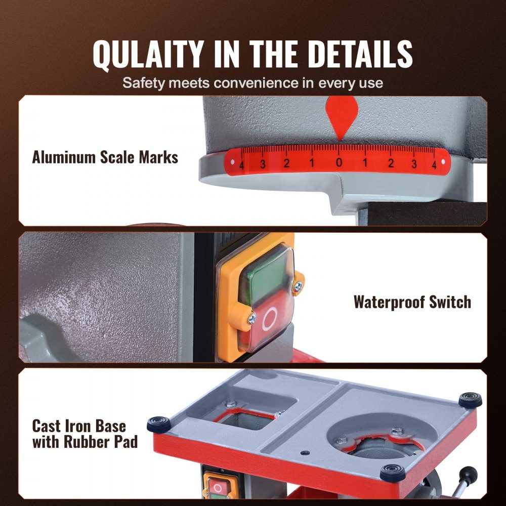 Saw blade sharpener 370W sharpening machine circular saw blade sharpener 3600 rpm circular saw blade sharpener φ 80.01-698.5mm saw blade sharpener φ 1.6-4.0mm 6-fold saw centering
