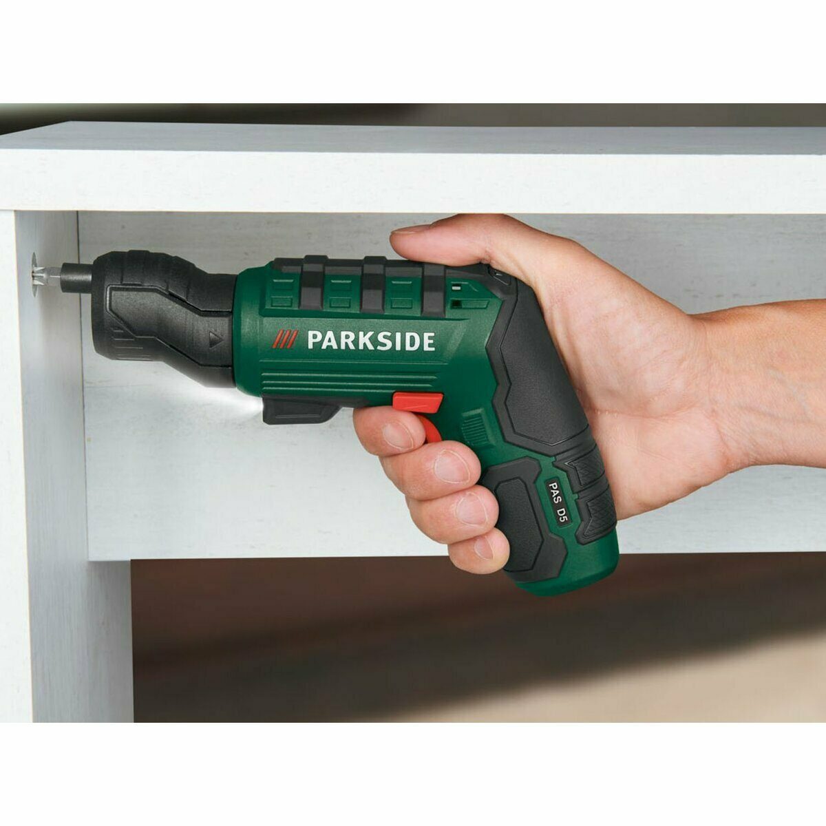 PARKSIDE® cordless screwdriver »PAS 4 D5«, with replacement attachments