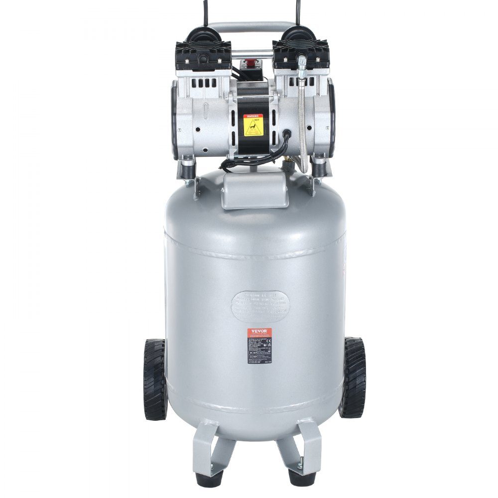 Air compressor 49L whisper compressor 2HP air pump oil-free 8bar compressor single-phase noise level ≤63dB Ideal for inflating tires, car repairs, painting, woodworking