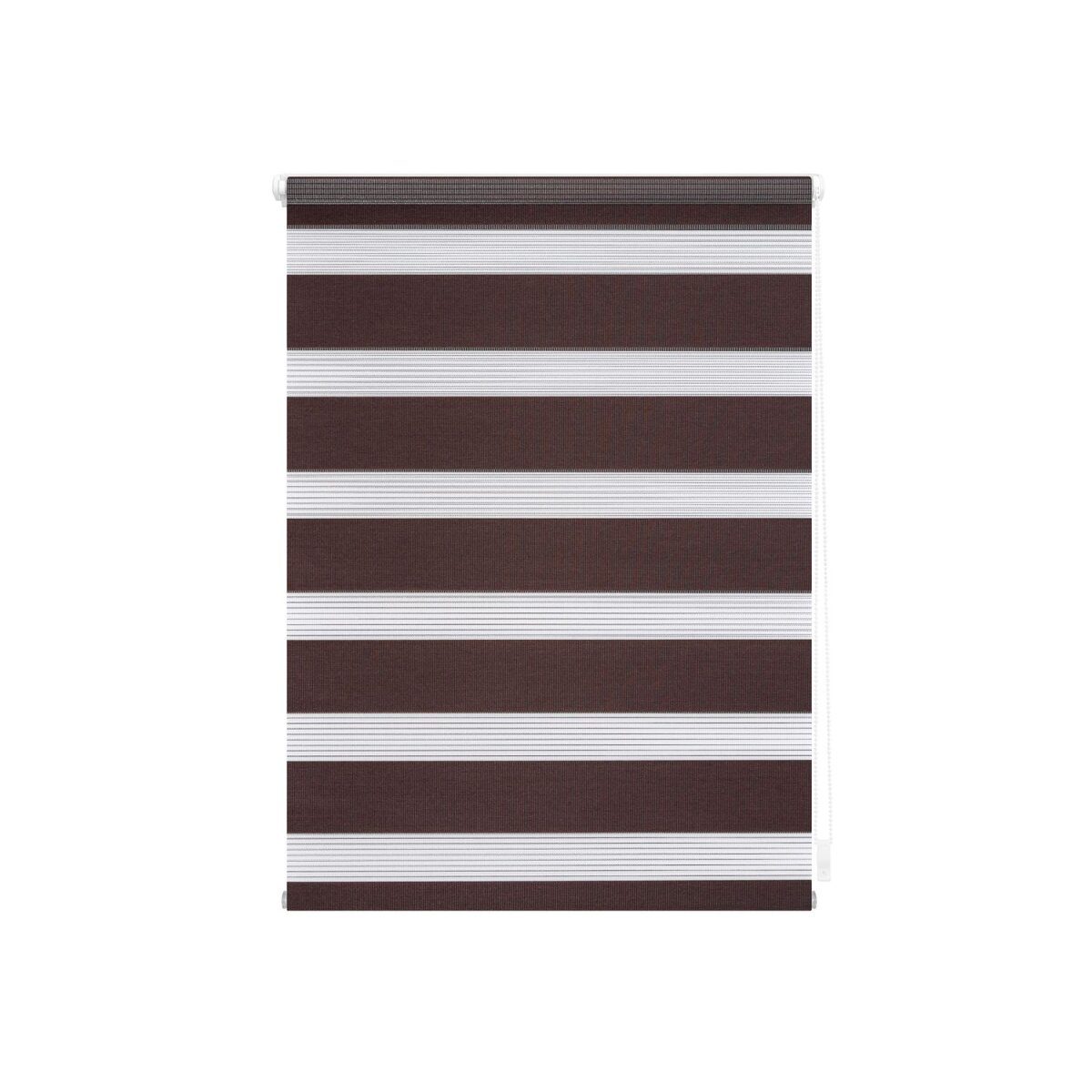 Lichtblick Klemmfix duo roller blind, no drilling required, 60 x 150 cm, dark brown