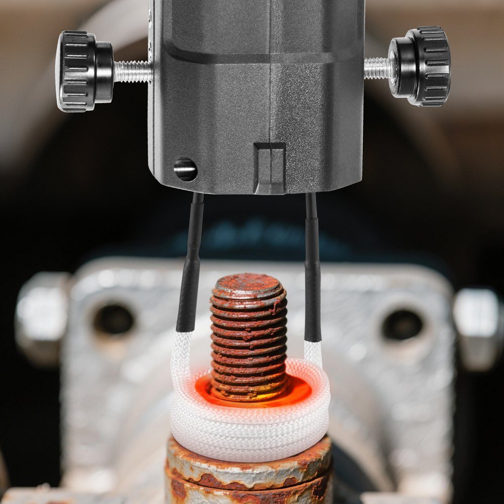 Screw Removal Induction Heater 1800W Magnetic Induction Heater Kit Rusty Screw Removal Heater Auto Workshop Repair Tools with 4 Coils