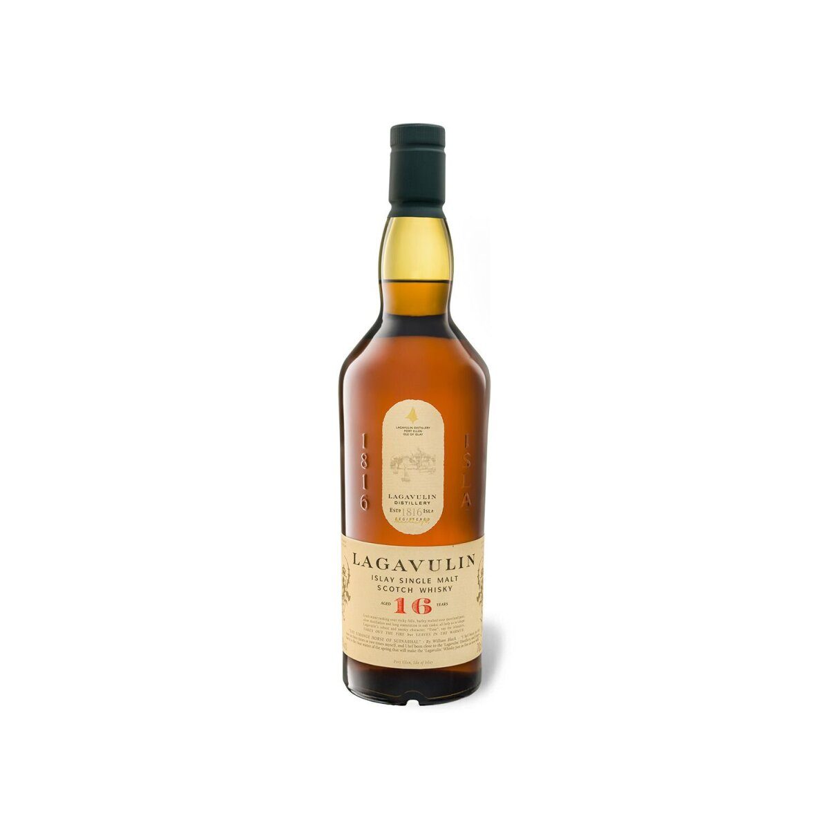 Szkocka whisky single malt Lagavulin Islay 16 lat z pudełkiem upominkowym 43% obj.