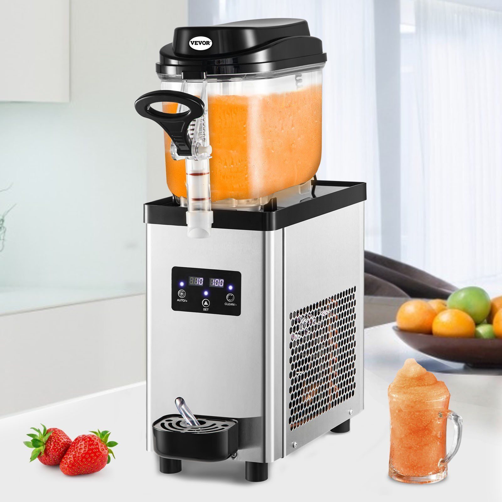 Bistro Restaurant Kommerzielle Slush-Eismaschine Edelstahl-Eismaschine 6L Slushy-Maschine