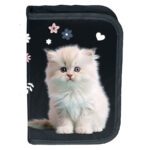 Etui met accessoires Klein wit katje