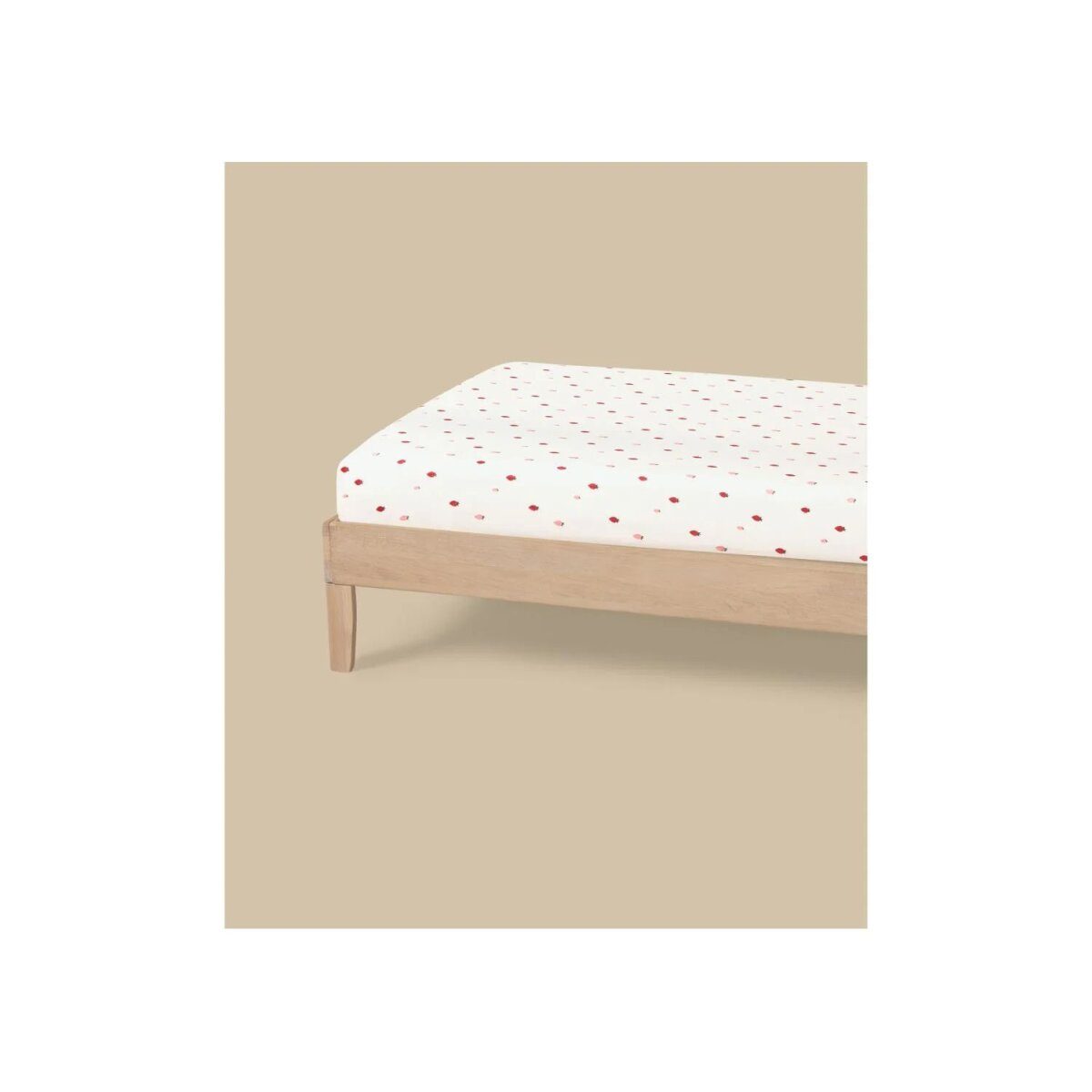 LIVARNO® Jersey-Spannbettlaken, 90-100 x 200 cm, Erdbeere