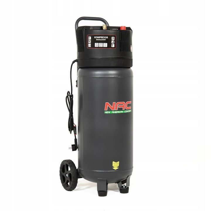 ÖLFREIER NAC Vertikalkompressor Kompressor 50L 10bar 176l/min