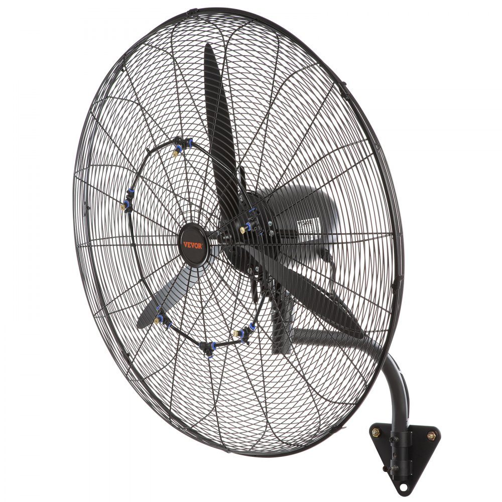Mist Fan, 29.5 Inch Waterproof Industrial Fan, 3 Speeds, 9500 CFM, Commercial or Residential Fan for Cooling Warehouses, Greenhouses, Workshops