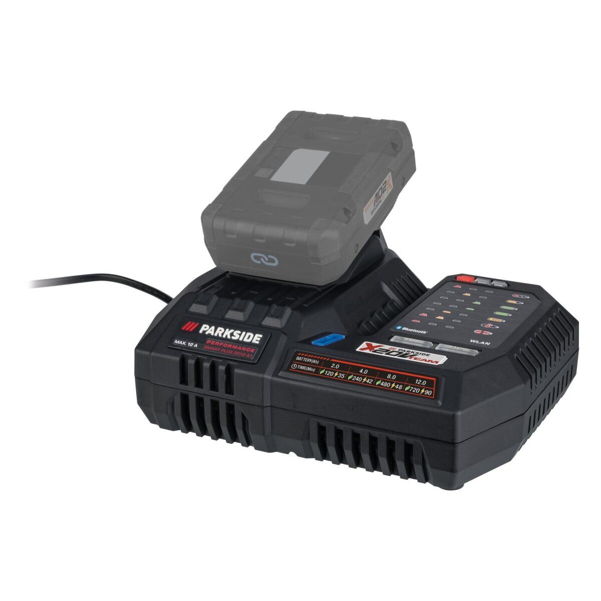 PARKSIDE PERFORMANCE® 20 V Smart Batterieladegerät »PLGS 2012 A1«, ohne Batterie