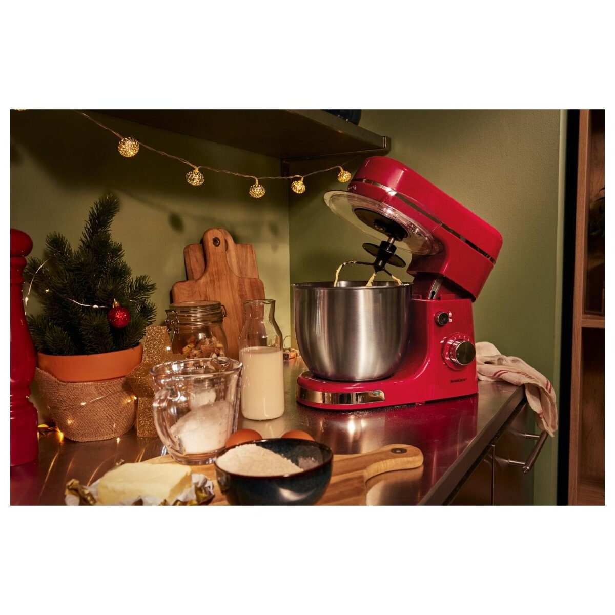 SILVERCREST® KITCHEN TOOLS Küchenmaschine SKM 600 D3, inkl. Zubehör