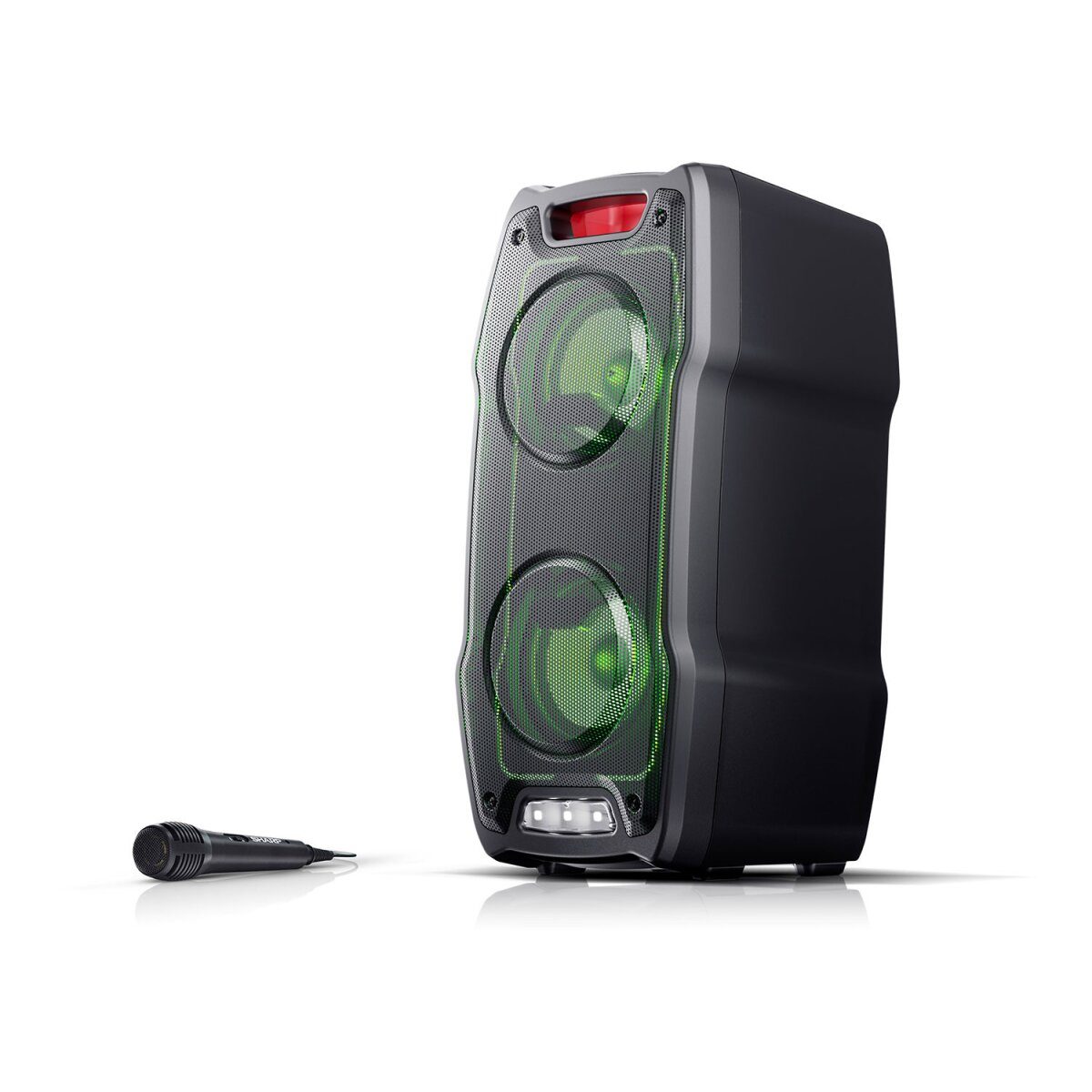 Sharp »PS-929« Bluetooth speaker with disco lights and microphone