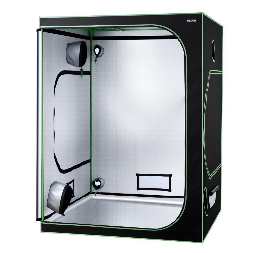 Grow Tent 150x150x200cm Indoor Plant Tent with Full Spectrum LED Grow Light and Ventilation System 600D High Reflective Mylar Grow Box Grow Tents Greenhouse for Flowers and Vegetables