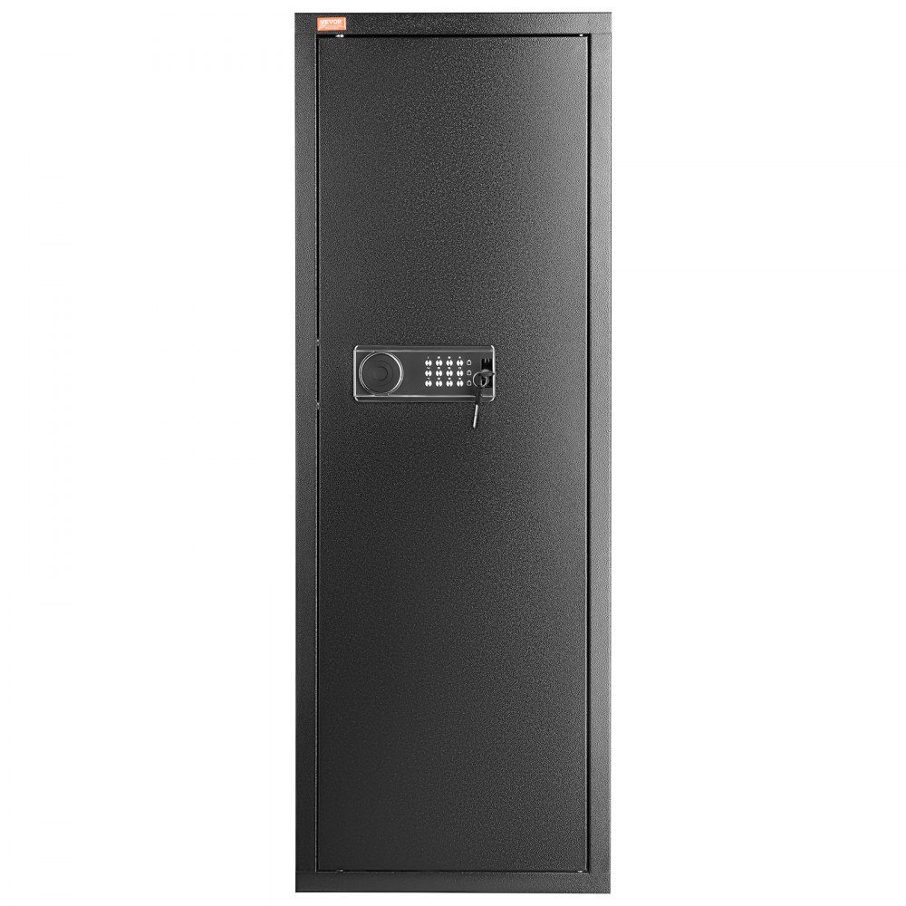 Gun Cabinet for 6-8 Rifles, Gun Safe with Lock and Digital Keypad, Gun Cabinet with Removable Shelf, Gun Cabinet for Home Rifles and Shotguns, Assembly Required