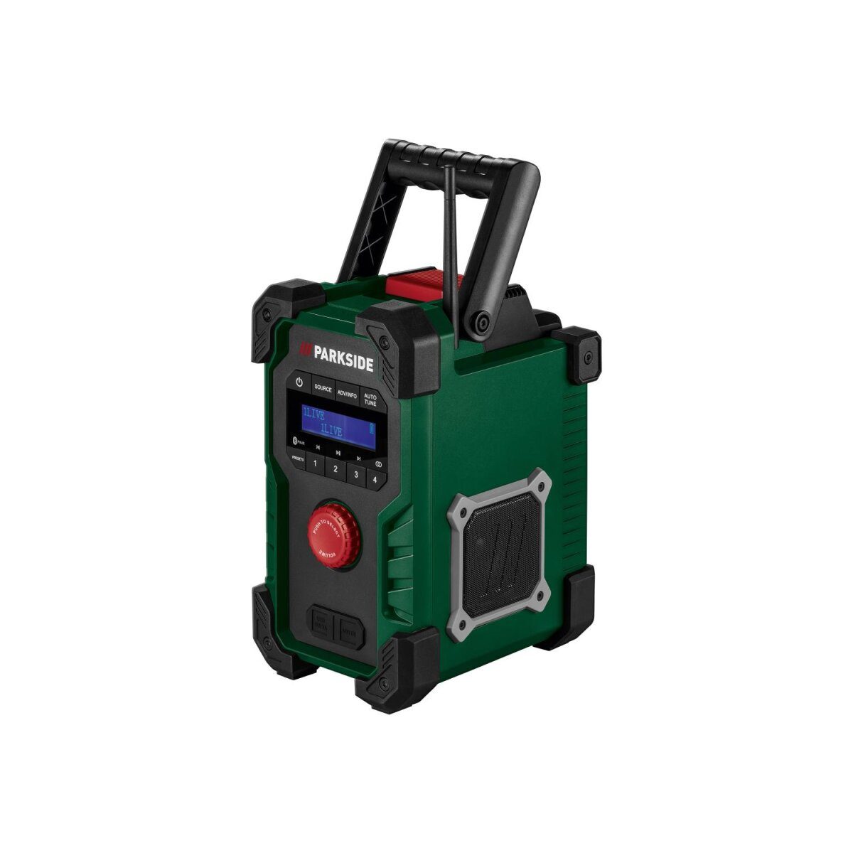 Bezprzewodowe radio budowlane PARKSIDE® 20 V PBR 10 A1, bez akumulatora i ładowarki