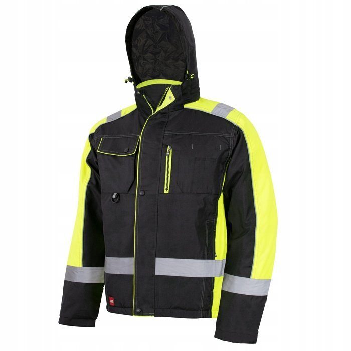 Veste d'hiver chaude Premium Edition avec réflecteurs et capuche