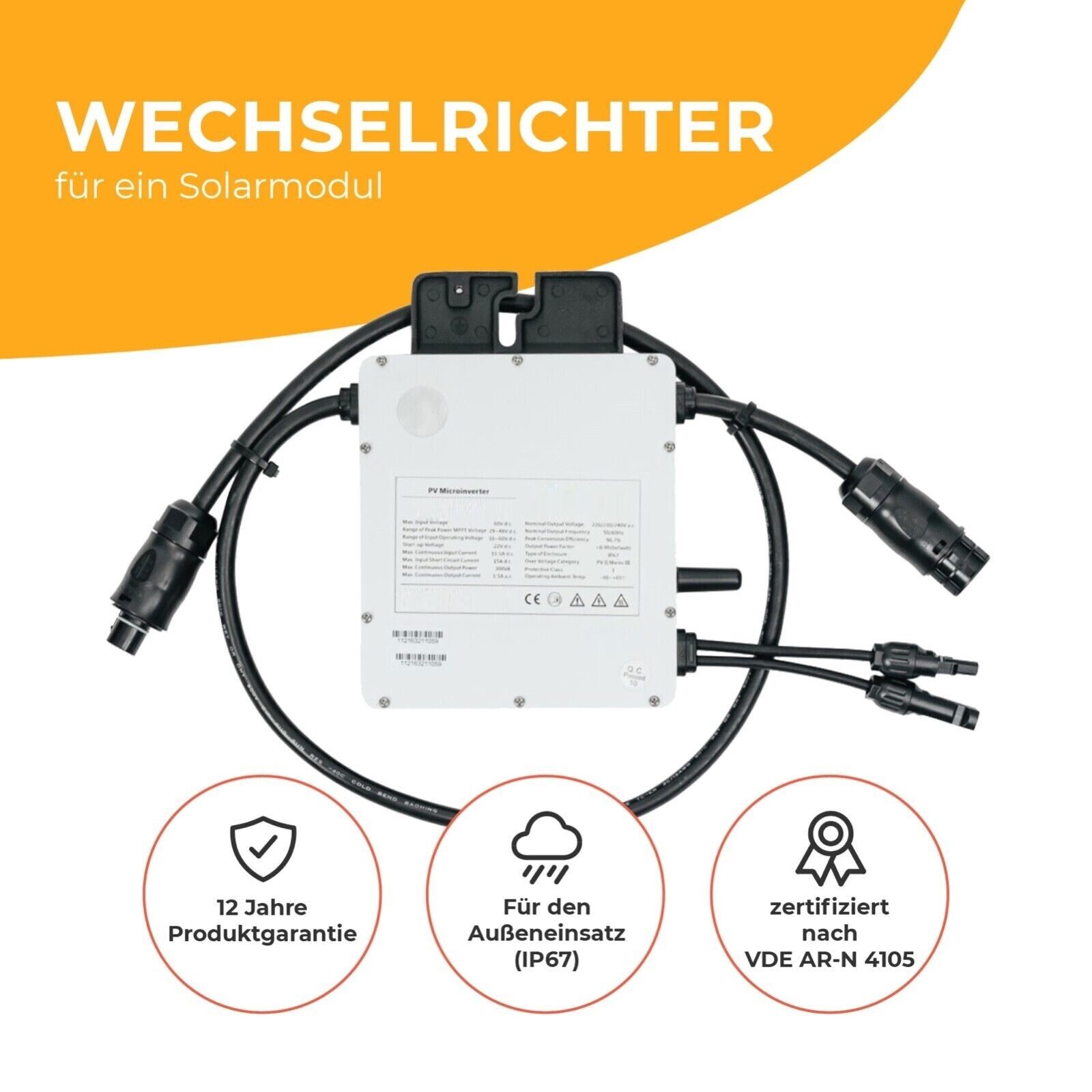 Solar micro inverter inverter voltage converter inverter micro inverter balcony power plant up to 405W module output