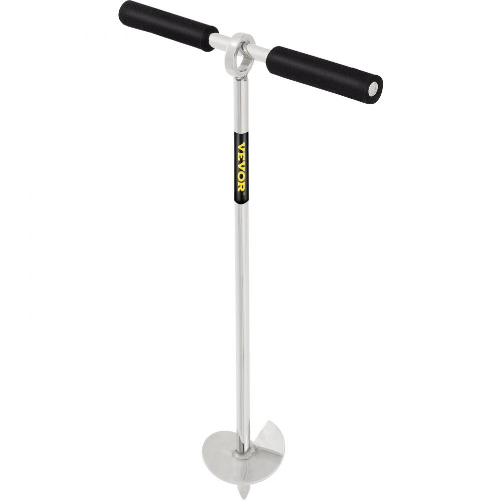 Sandanke Foret pour plage et banc de sable, ancre à vis en acier inoxydable 316 de 45 cm avec poignée amovible, ligne élastique et sac de transport, pour jet ski PWC ponton kayak