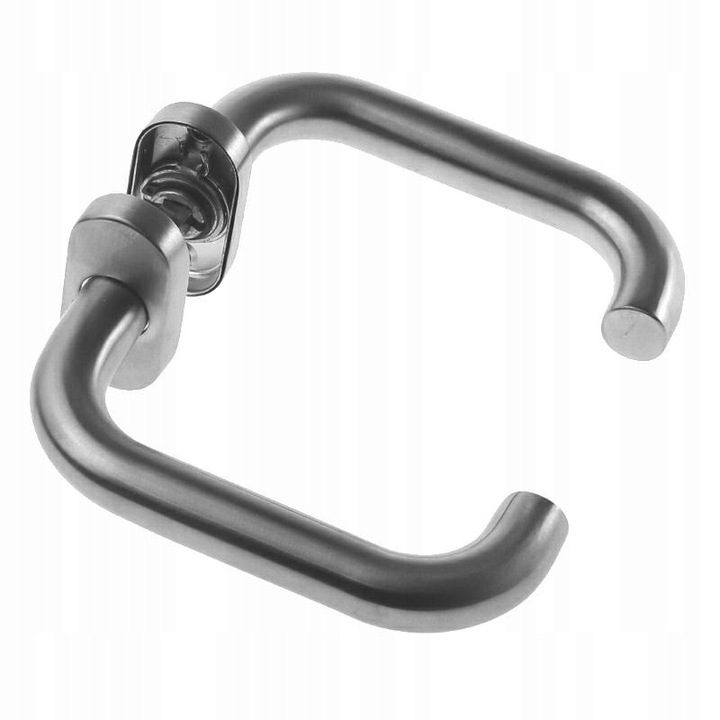Handle set door handle door fitting door handle INOX handle U-shaped oval plate