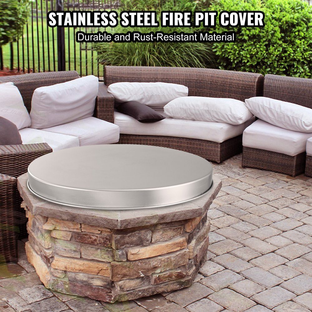 φ 508mm fire bowl lid made of stainless steel SUS304 fire bowl lid 0.8mm thick rust resistance heat tolerance fire bowl cover effectively prevents sparks and ash from splashing