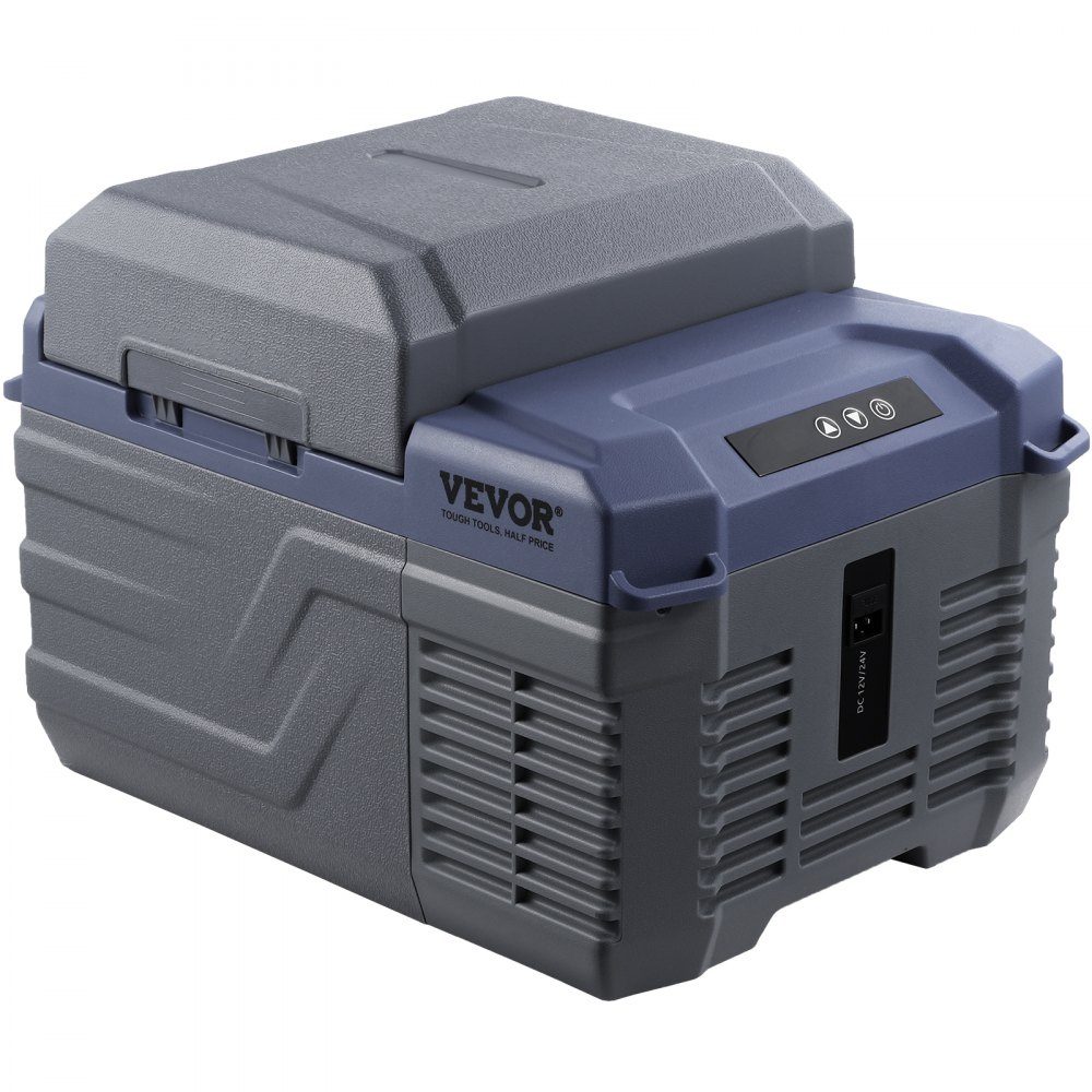 Car Refrigerator, 12V Car Fridge, Portable 12L Single Zone Freezer, Adjustable Range from -4℉ to 68℉, 12/24V DC and 100-240V AC Compressor Cooler for Outdoor, Camping, RV