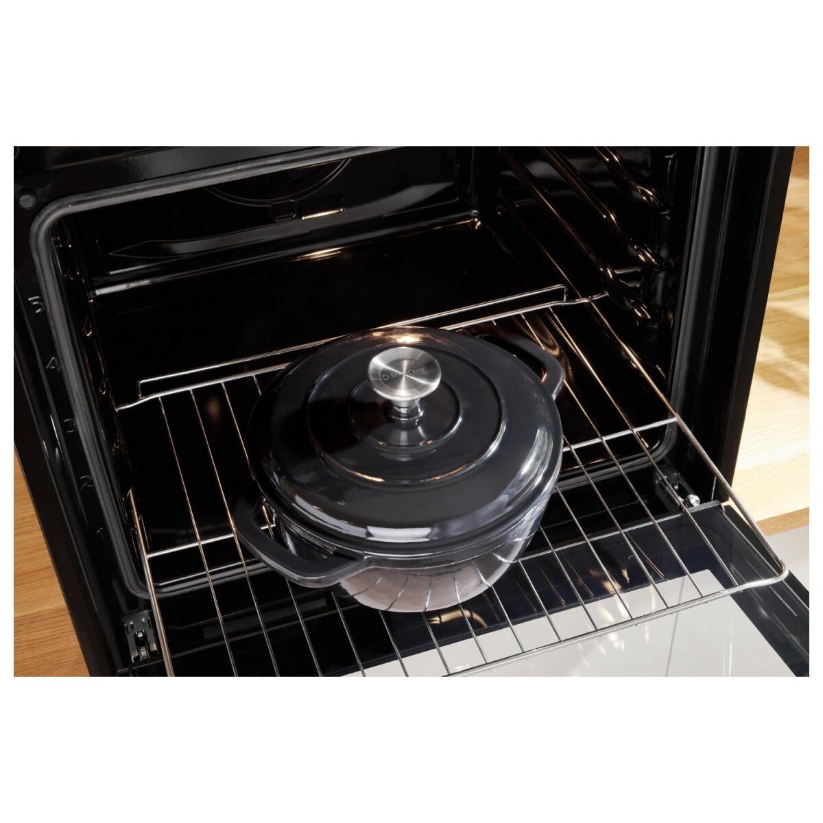 Marmite en fonte premium SILVERCREST® 22 cm / 2,8 litres avec système goutte à goutte