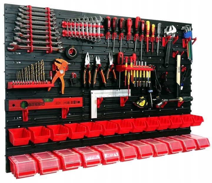 Werkstattregal Werkzeugwandgarage 240x80 cm Komplettset