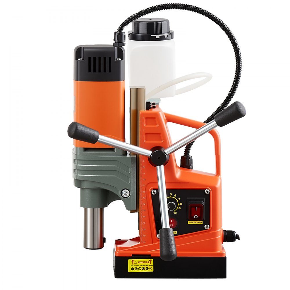 Magnetbohrmaschine 1350 W 50 mm Bohrdurchmesser, 12500 N Leistung, tragbares Magnetbohrsystem mit einstellbaren Drehzahlen & Weldonwelle, für Metalloberflächen, Industrie, Heimwerker