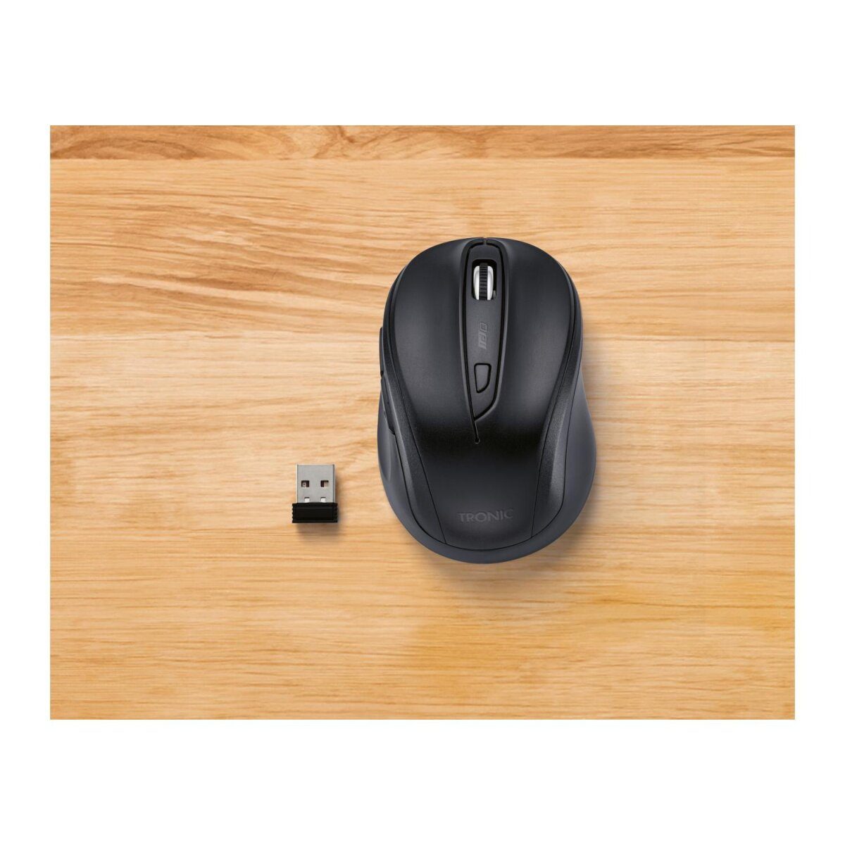 TRONIC® Kabellose Maus, schwarz