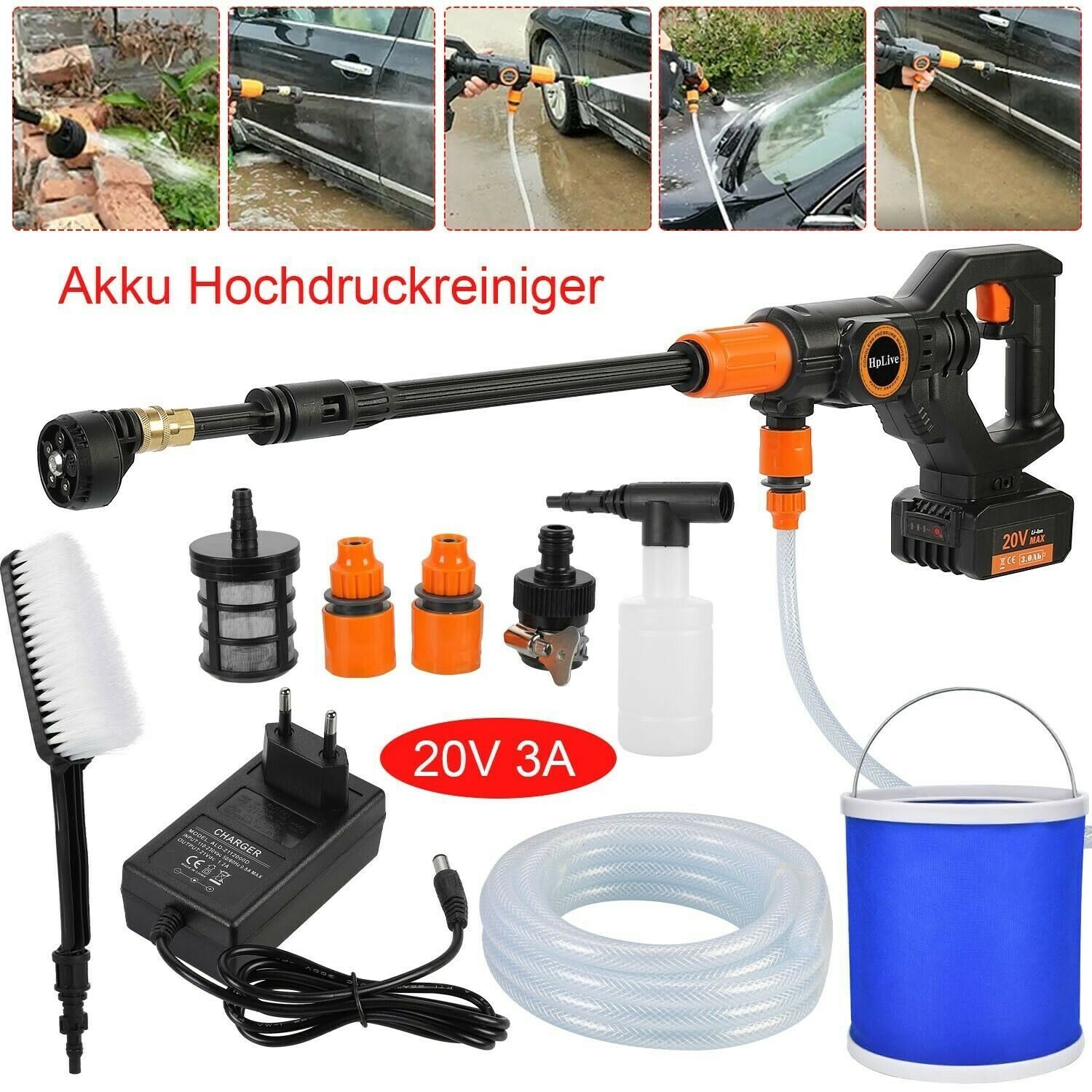 #OFFER# Mobile high-pressure cleaner with battery set