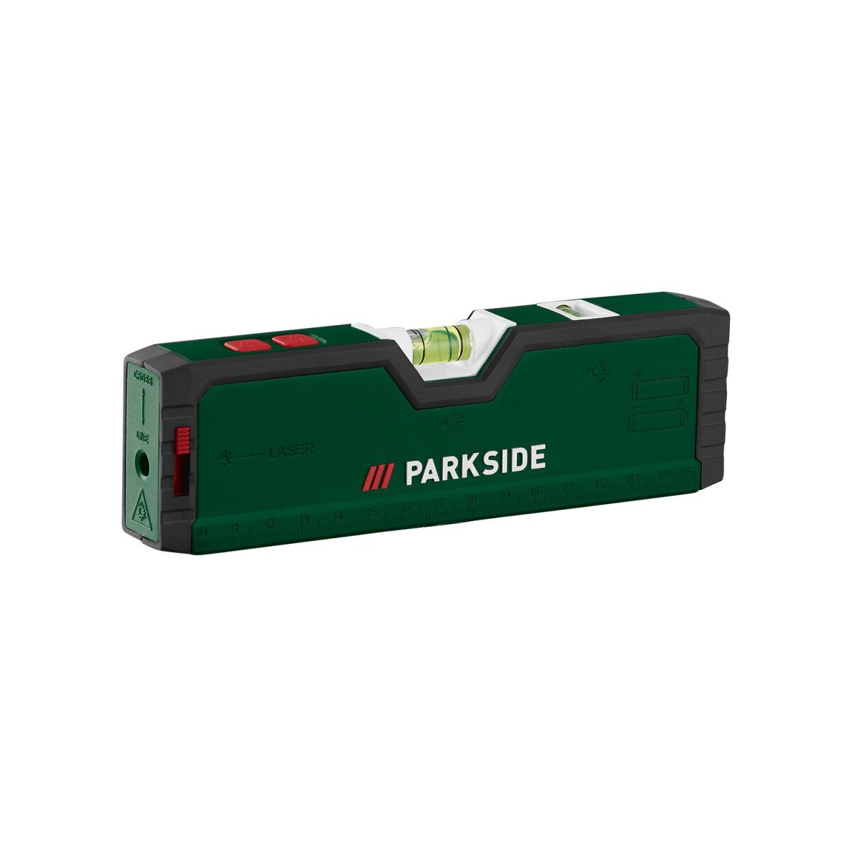 PARKSIDE® laser spirit level “PLW A5”, with illuminated tube levels