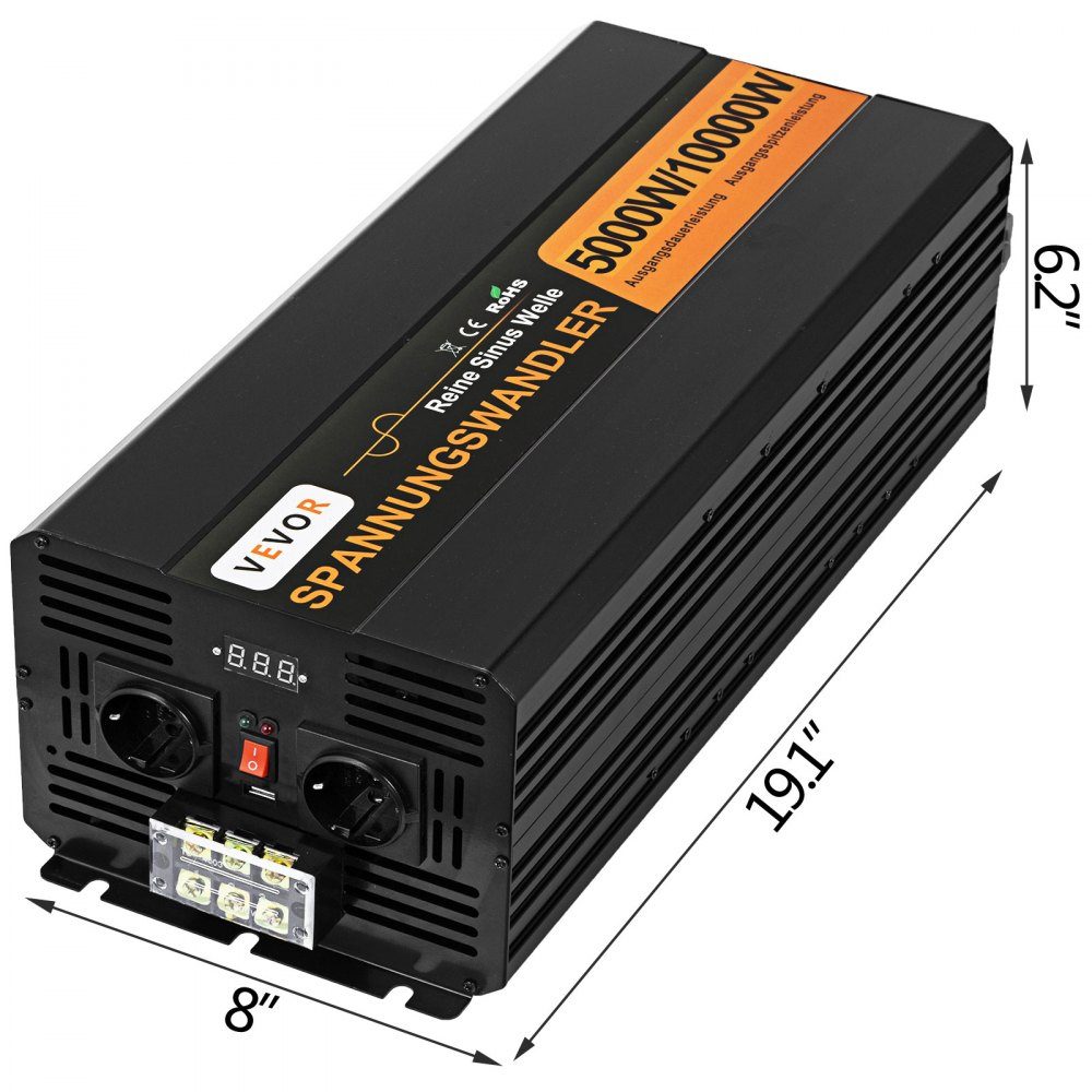 230V voltage converter inverter, 5000W pure sine wave inverter, 24V DC pure sine wave power, pure sine wave inverter