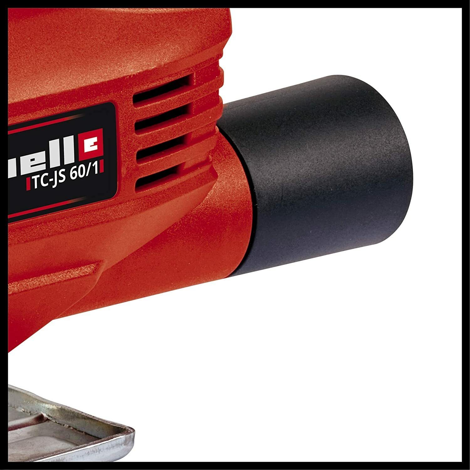 Einhell Stichsäge TC-JS 60/1 (400 W, max. 60 mm, Drehzahlelektronik, werkzeugloser Sägeblattwechsel, Sägeschuh für Gehrungsschnitte bis 45° Grad)