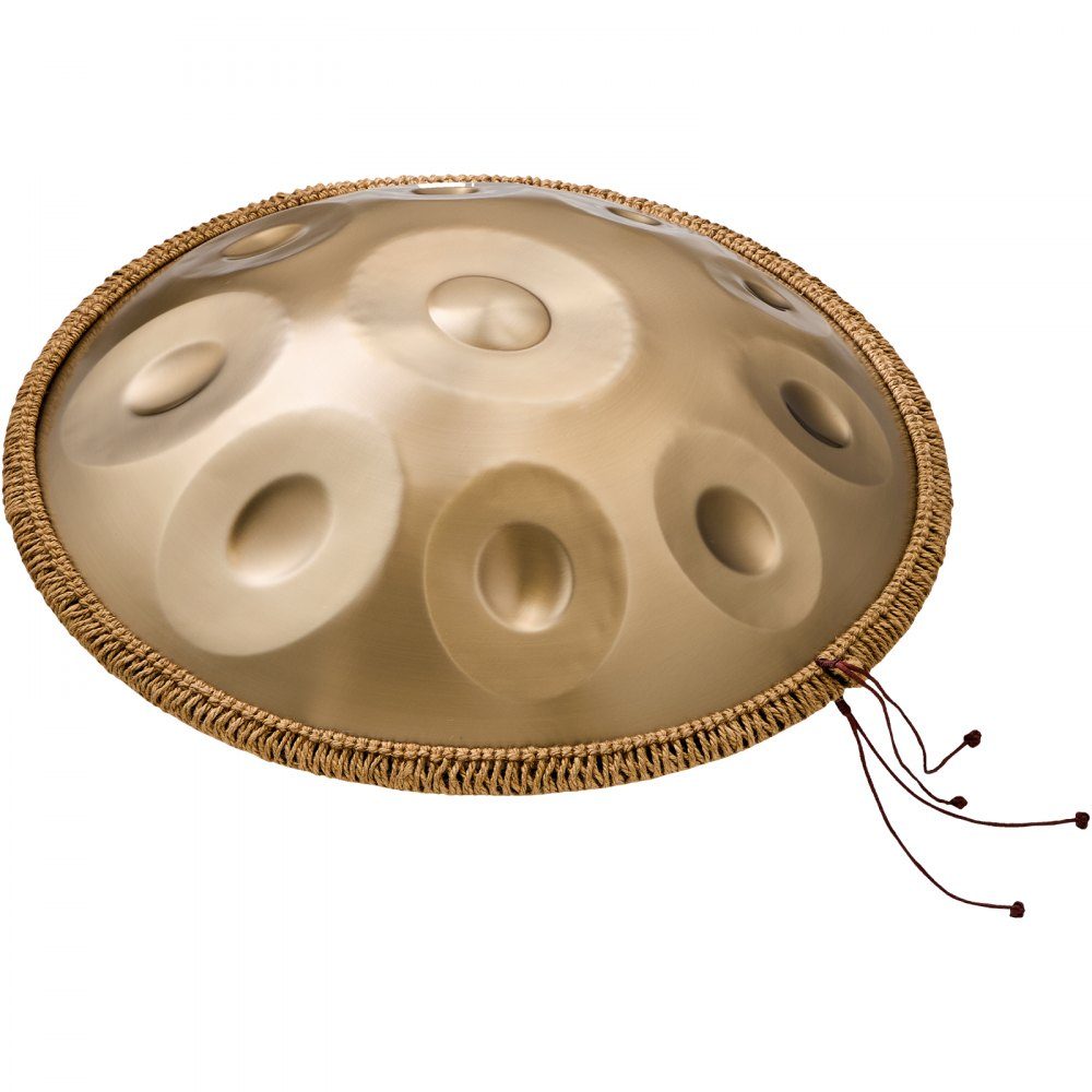 Handpan 55cm 10 Notes D Minor Hand Drum Drum Instrument with Mallets 432Hz Handpan Stand and Carry Bag Healing Steel Sound Drum Percussion Instruments for Adults and Beginners