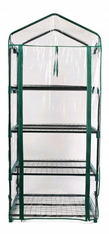 MINI-GARTENGEWÄCHSHAUS 4 STÖCKE 69x49x158 cm Gewächshausgewächshaus
