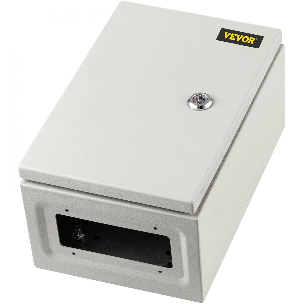 Schaltschrank, NEMA-Industriegehäuse, 30 x 20 x 15 cm, NEMA 4X-Stahl-Verteilerschrank, IP66 wasser- und staubdicht, elektrischer Anschlusskasten für den Außenbereich/Innenbereich mit Montageplatte
