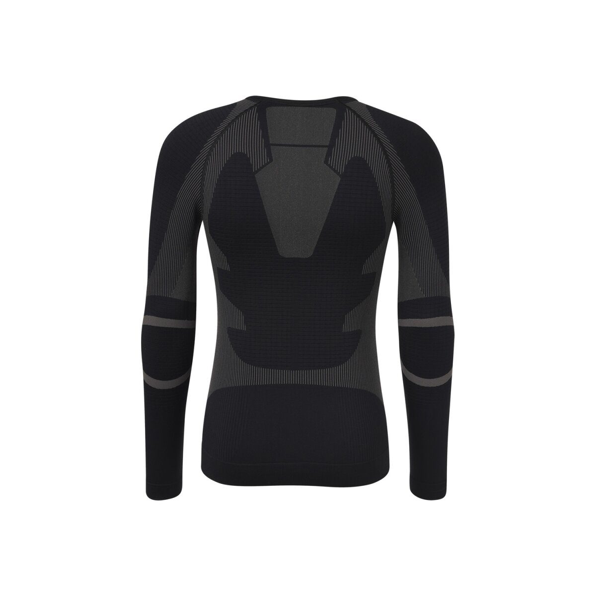 CRIVIT Functioneel herenondershirt, lange mouw, naadloos (zwart/grijs, L (52/54))