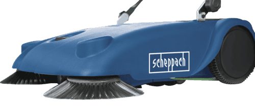 Scheppach Kehrmaschine S700 (Kehrbreite 700mm, 16L Fangkorb, Höhenverstellung 10mm, Kehrfläche 2000m²/h)