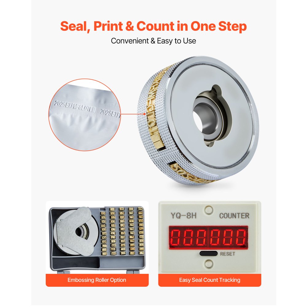 Continu sealmachine, 6-12 mm sealbreedte, verticaal, met roldruk, sealmachine temperatuur en snelheid instelbaar, geschikt voor plastic zakken van 0,03-0,8 mm Continu sealmachine, 6-12 mm sealbreedte, verticaal, met roldruk, sealmachine temperatuur en snelheid instelbaar, geschikt voor plastic zakken van 0,03-0,8 mm