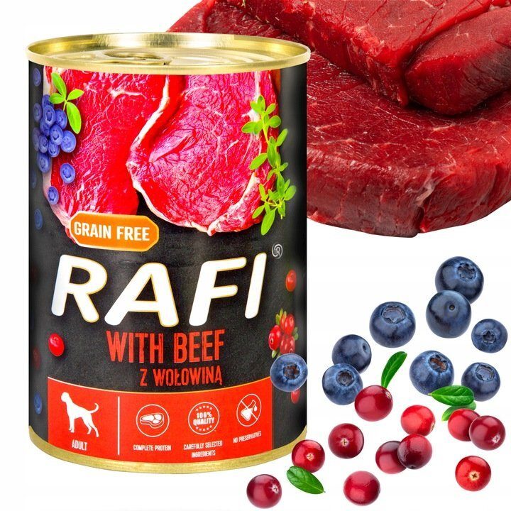 24x Mix Premium Hundefutter Nassfutter Mix Vital Rafi Dose à 400g