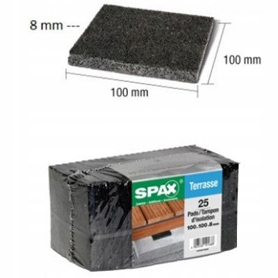 Podkładki Spax 8 mm pod belkę, 25 sztuk 5000009186609 Podkładki Spax 8 mm pod belkę, 25 sztuk 5000009186609