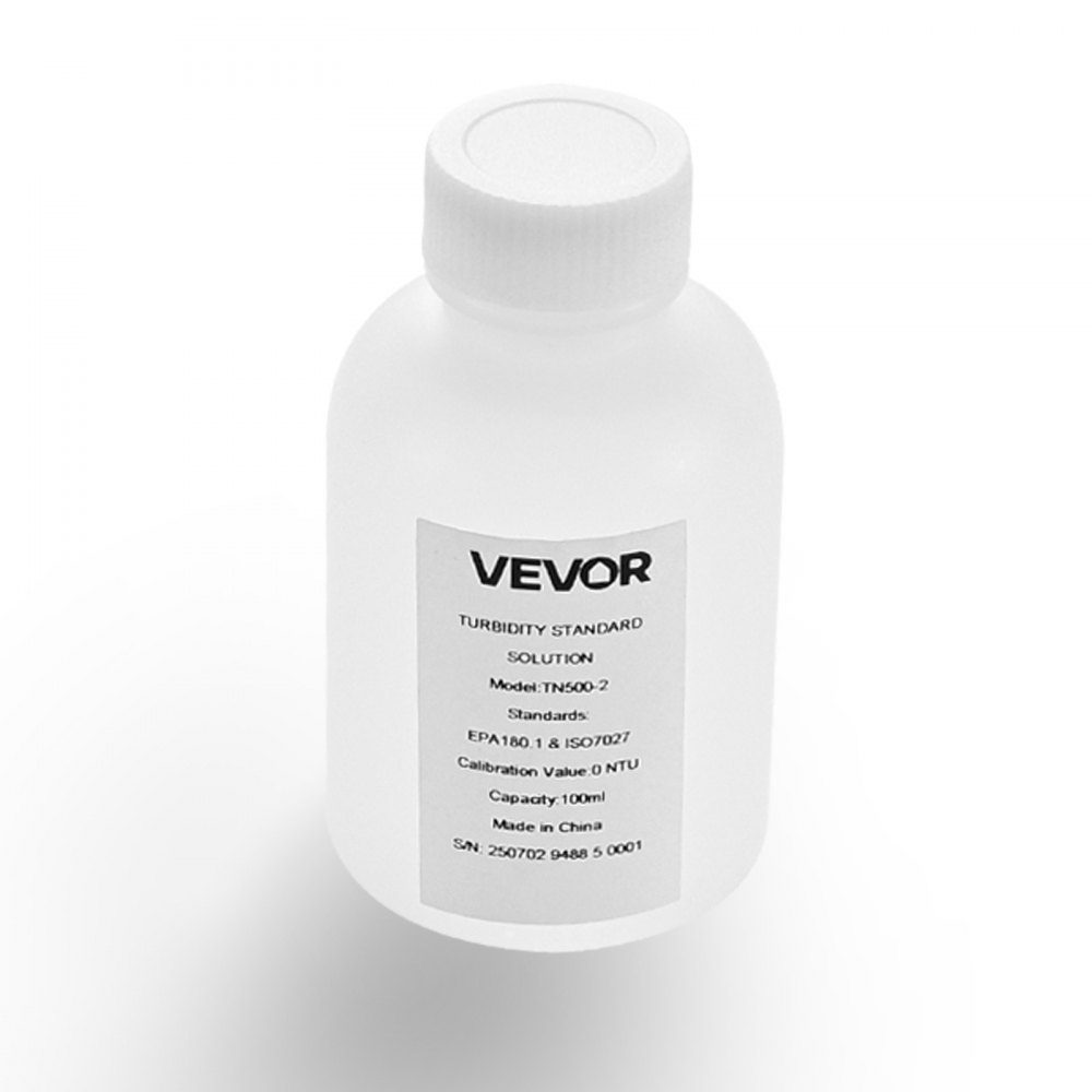 Trübungskalibrierlösung 0 NTU 100 ml, Standard-Trübungslösung zum Nachfüllen von Trübungsmessgeräten, Nulldrift für stabile Konzentration, gebrauchsfertig, geeignet für Weiß-/Rotlicht