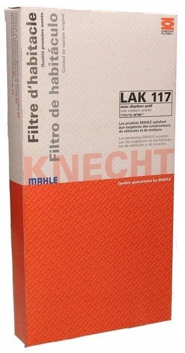 Filtre d'habitacle KNECHT LAK117 Z WÈGLEM – Chevrolet · Fiat · Opel – Réf. HT-50364